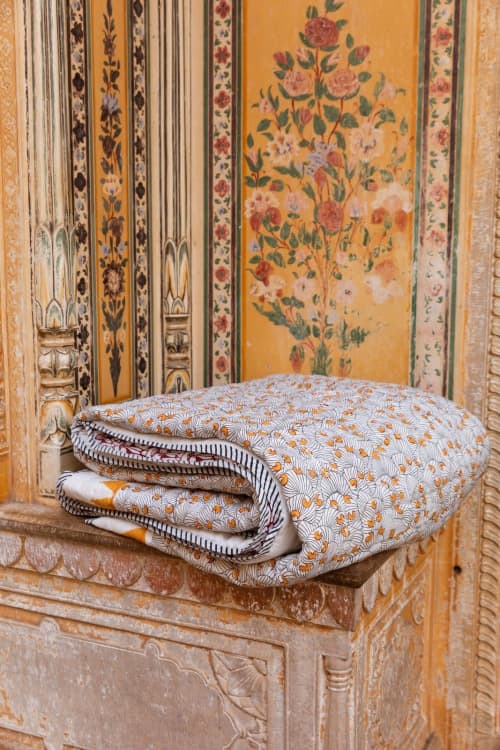 Koloman Moser Quilt | Linens & Bedding by CQC LA. Item made of cotton