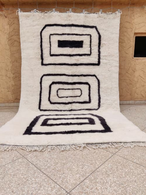 MRIRT Beni Ourain Rug “PORTA” | Area Rug in Rugs by East Perry. Item made of wool with fiber