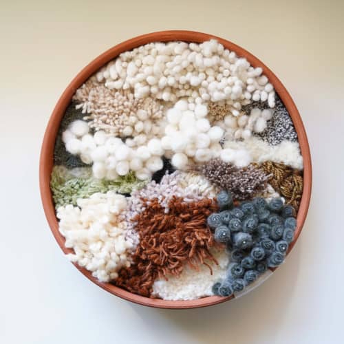 MEDLEY | Tapestry in Wall Hangings by Keyaiira | leather + fiber. Item composed of fiber