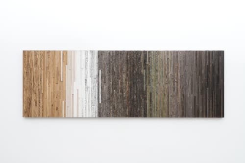 Gradient#5 Wood wall art | Wall Sculpture in Wall Hangings by Craig Forget. Item composed of oak wood compatible with mid century modern and contemporary style