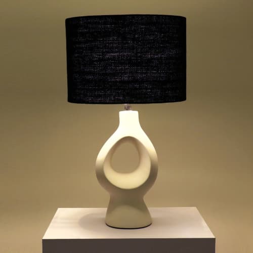 Void Ceramic Table Lamp | Lamps by Home Blitz. Item made of ceramic works with modern style
