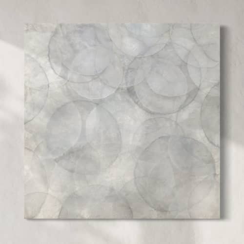 Helichrysum | Oil And Acrylic Painting in Paintings by Sorelle Gallery. Item composed of birch wood & synthetic