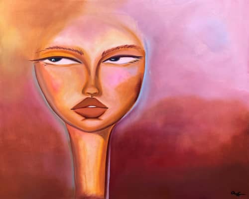 An Open Mind – 24"x30" | Oil And Acrylic Painting in Paintings by Amy Straley