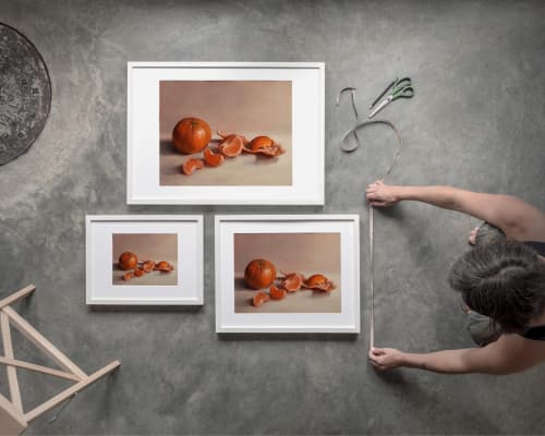 Clementines Still Life Art Print, Kitchen Citrus Fruit Wall Art, Orange Painting | Prints by The Ugly Cat Studio