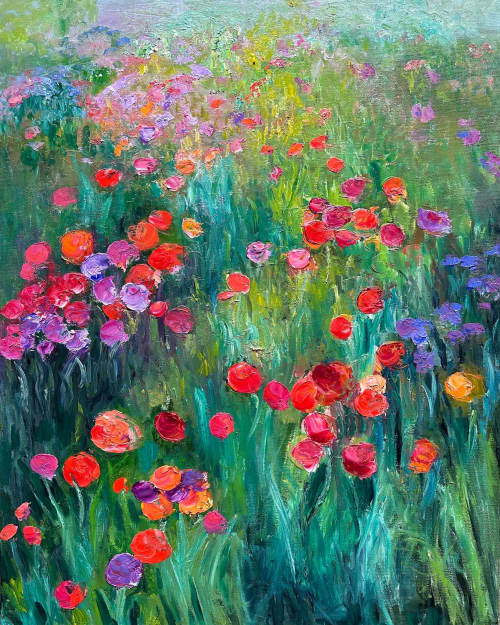 Fantasia | Oil And Acrylic Painting in Paintings by Checa Art. Item composed of canvas