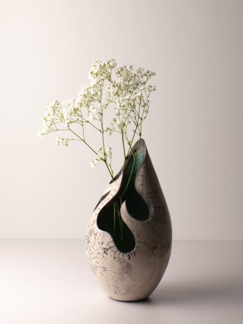 nosara vessel 2 | raku vessel | Sculptures by harlow studio. Item composed of ceramic in contemporary or japandi style