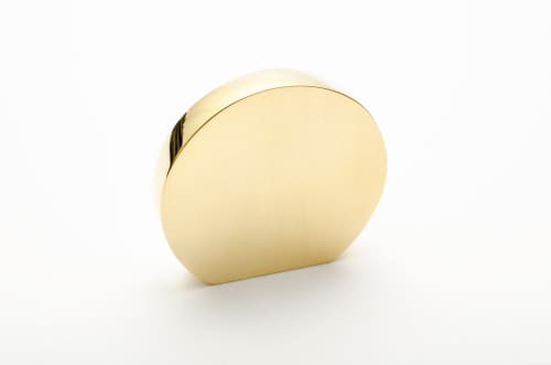 Globe 35 Polished Brass | Knob in Hardware by Windborne Studios. Item composed of brass