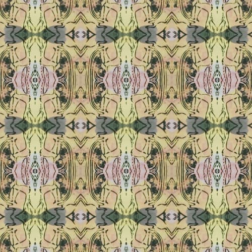 Jellyfish, Chartreuse | Fabric in Linens & Bedding by Philomela Textiles & Wallpaper. Item made of linen