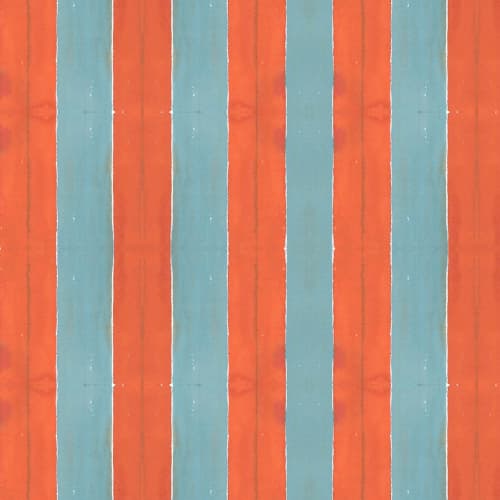 Cabana Stripe No. 4 (Lg), Parakeet | Fabric in Linens & Bedding by Philomela Textiles & Wallpaper. Item made of canvas