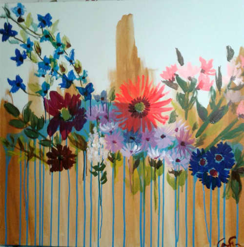 Light | Oil And Acrylic Painting in Paintings by Colleen Sandland Beatnik. Item made of canvas with synthetic