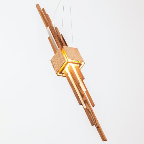 Acrux Pendant | Pendants by Next Level Lighting. Item composed of wood and metal
