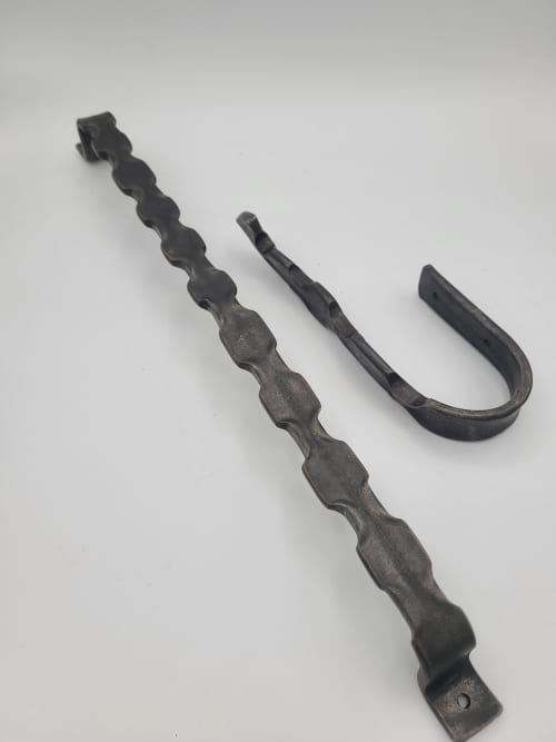 Modern Industrial Bath Hardware Toilet Paper Holder Towel | Holder Hardware in Hardware by Element Hand Forged Hardware. Item made of steel works with industrial & modern style