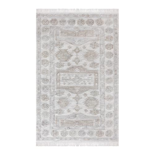 Boho Jute Area, Punja Kelim Rug, Handmade Neutral Rug, Farmhouse Living Room Carpet | Area Rug in Rugs by Swiflo