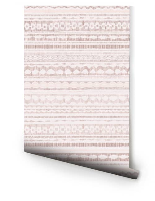 Rebozo - Playa | Wallpaper in Wall Treatments by Relativity Textiles. Item made of fabric & paper