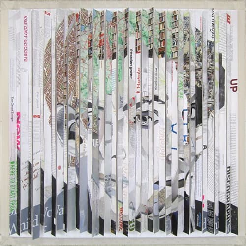 The Great Escape | Collage in Paintings by Paola Bazz. Item composed of paper compatible with contemporary and eclectic & maximalism style