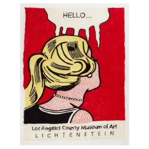 Lichtenstein @ Los Angeles County Museum of Art | Embroidery in Wall Hangings by Stevie Howell