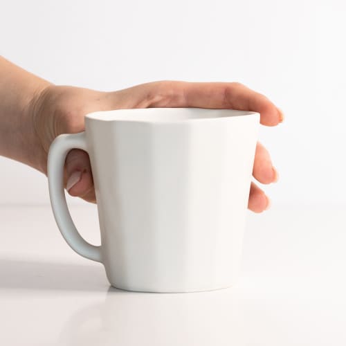 Monday Mug - Handmade Porcelain Coffee Cup | Drinkware by The Bright Angle. Item made of ceramic