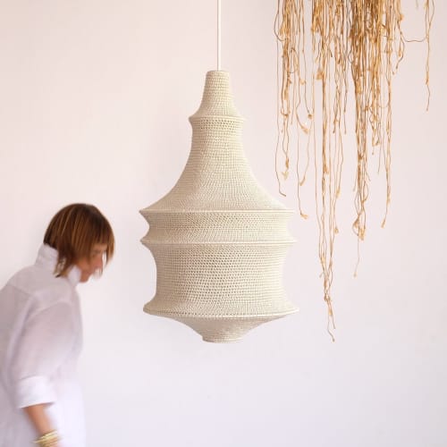 Saint IV Crochet Pendant Lamp | Pendants by Hamimi