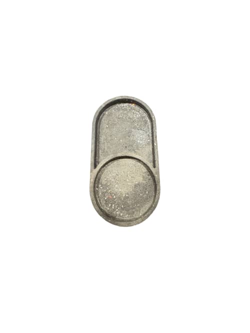 Lunar Dipping Oval Tray | Decorative Tray in Decorative Objects by RAW & UNIQ
