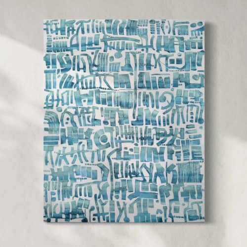 Message in a Bottle | Oil And Acrylic Painting in Paintings by Sorelle Gallery. Item made of canvas
