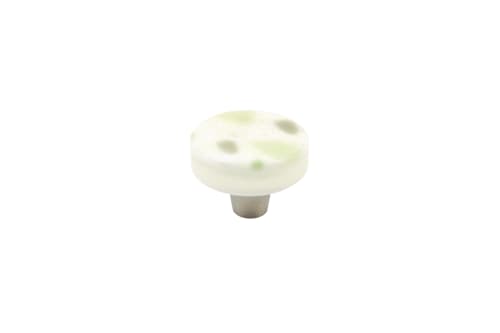Terrazzo Tea Green Circle Knob | Hardware by Windborne Studios. Item composed of stone