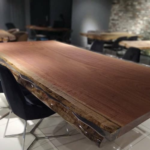 Bespoke Table - Epoxy Resin Table - Conference Table | Dining Table in Tables by Tinella Wood. Item composed of wood in contemporary or country & farmhouse style
