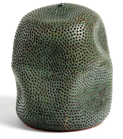 H: 16" w: 12" | Vase in Vases & Vessels by SKOBY JOE CERAMICS. Item made of stoneware