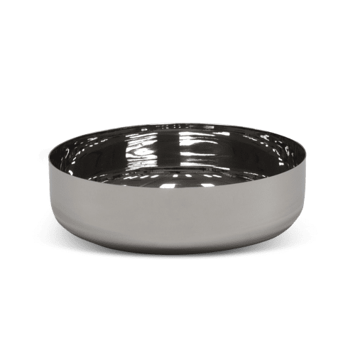 Modern Large Bowl In Stainless Steel | Dinnerware by Tina Frey. Item composed of steel