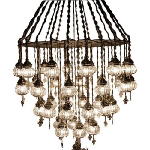 Alan Mizrahi JK011 Pyrex Ottoman | Chandeliers by Alan Mizrahi Lighting Design