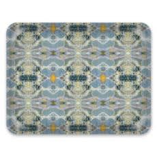 Decorative Tray: Tautira, Marine | Decorative Objects by Philomela Textiles & Wallpaper. Item composed of synthetic