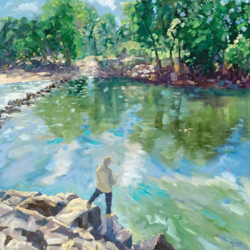 Cahills Crossing Kakadu to Arnhem Land | Oil And Acrylic Painting in Paintings by Meredith H. Item in contemporary or country & farmhouse style