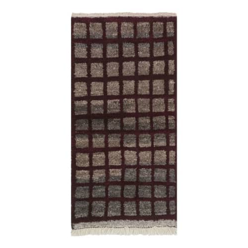 Vintage Gray Organic Angora Wool Turkish Tulu Rug | Small Rug in Rugs by Vintage Pillows Store. Item made of cotton