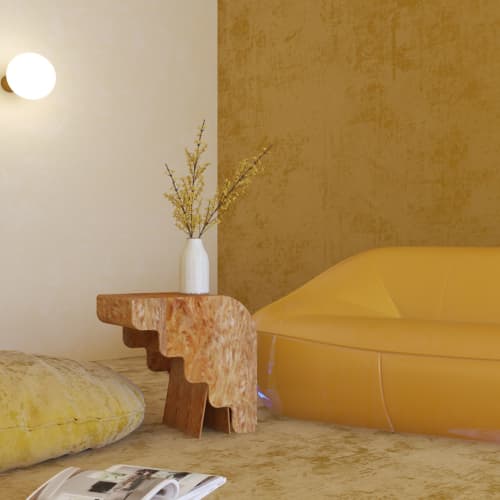 Aliaa Table Burl Version | Side Table in Tables by REJO studio. Item made of wood