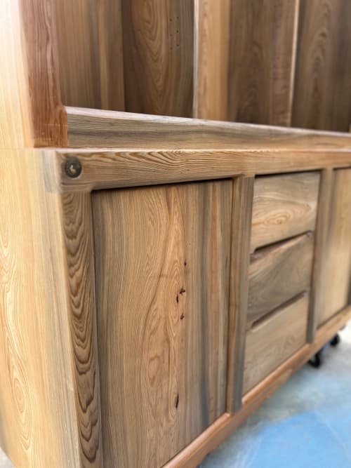 Custom Solid Wood Display Cabinet | Cupboard in Storage by Pelican State Woodworks