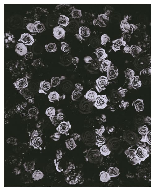 Large Flower Art, Flower Poster, Flowery Art, Goth Art | Prints by Capricorn Press. Item composed of paper compatible with boho and minimalism style