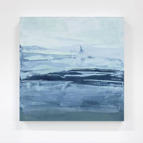 Mineral Salt No. 2 - Original | Oil And Acrylic Painting in Paintings by Julia Contacessi Fine Art. Item made of wood