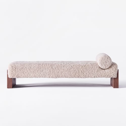 V Day Bed Sheepskin | Work by District Loom