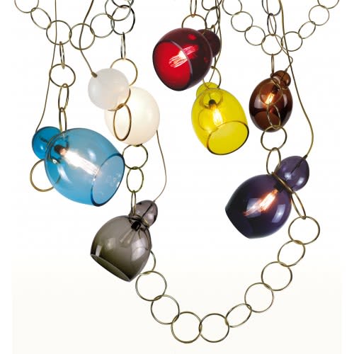 Alan Mizrahi SJ2059 Hanging Ring Necklace | Chandeliers by Alan Mizrahi Lighting Design