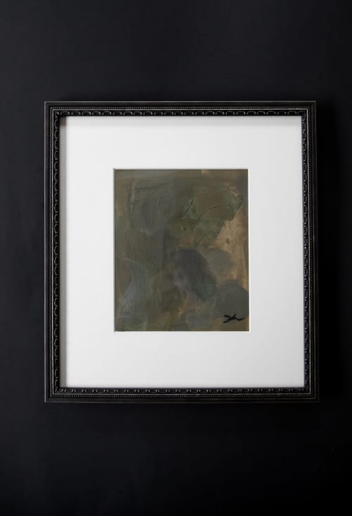 Gaia | Oil And Acrylic Painting in Paintings by Double Kick | Sara Kraus. Item composed of paper & synthetic compatible with minimalism and contemporary style