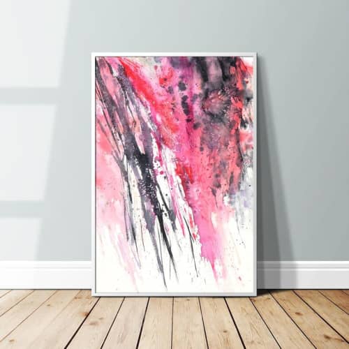 Wisteria | Watercolor Painting in Paintings by Brazen Edwards Artist. Item composed of paper