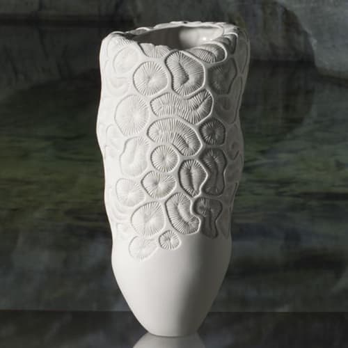 FOSSILIA (Vase) | Vases & Vessels by Oggetti Designs. Item composed of ceramic