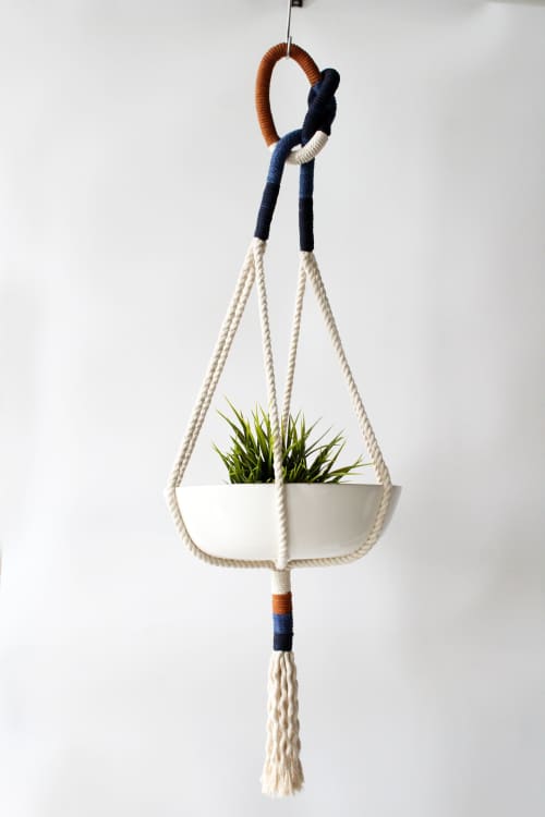 Macrame Plant Hanger, 37" - The Midnight Horizon | Plants & Landscape by Freefille