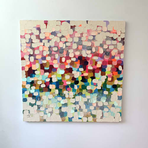 Sparkle | Oil And Acrylic Painting in Paintings by Shiri Phillips Designs. Item composed of canvas