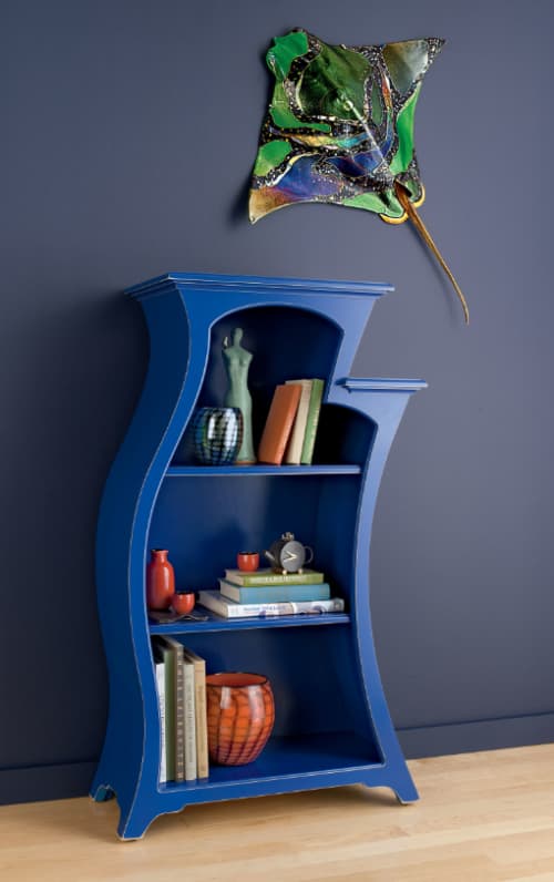 Bookcase No. 2 - Curved, Stepped Bookcase | Book Case in Storage by Dust Furniture