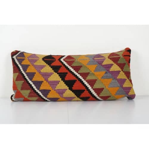 Colorful Bohemian Bedding Wool Kilim Pillow Cover Handmade H | Cushion in Pillows by Vintage Pillows Store