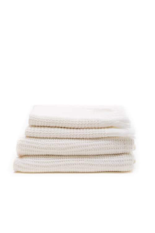 Ella Waffle Towel - WHITE | Textiles by HOUSE NO.23