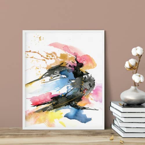 Can't Stop This Fire | Watercolor Painting in Paintings by Brazen Edwards Artist. Item composed of paper