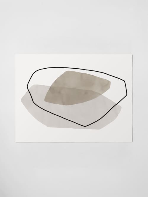 "Stone Stack" Art Print | Prints in Paintings by Kim Knoll Art. Item made of canvas with paper