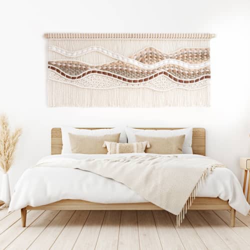 Handcrafted Textile Art - ZOË | Macrame Wall Hanging in Wall Hangings by Rianne Aarts / Teddy and Wool Studio