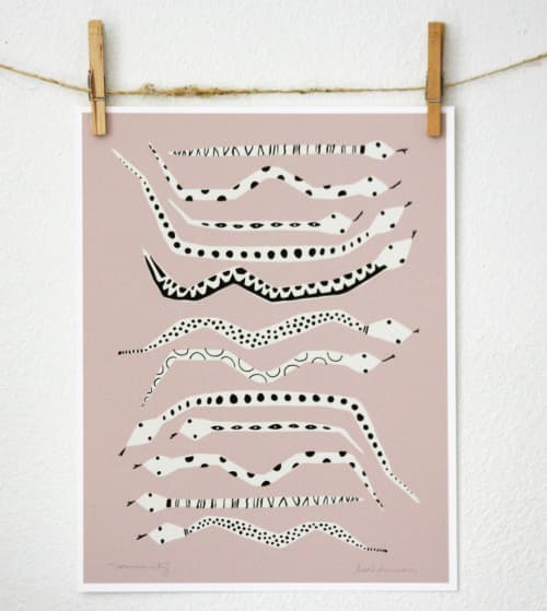 Community Art Print | Prints by Leah Duncan. Item composed of paper in mid century modern or contemporary style